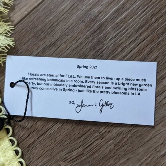 NWT For Love & Lemons | Faye lace thong in pale yellow - Picture 5 of 12